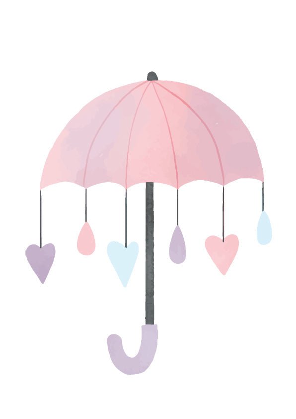 Plakát Holčičí deštník